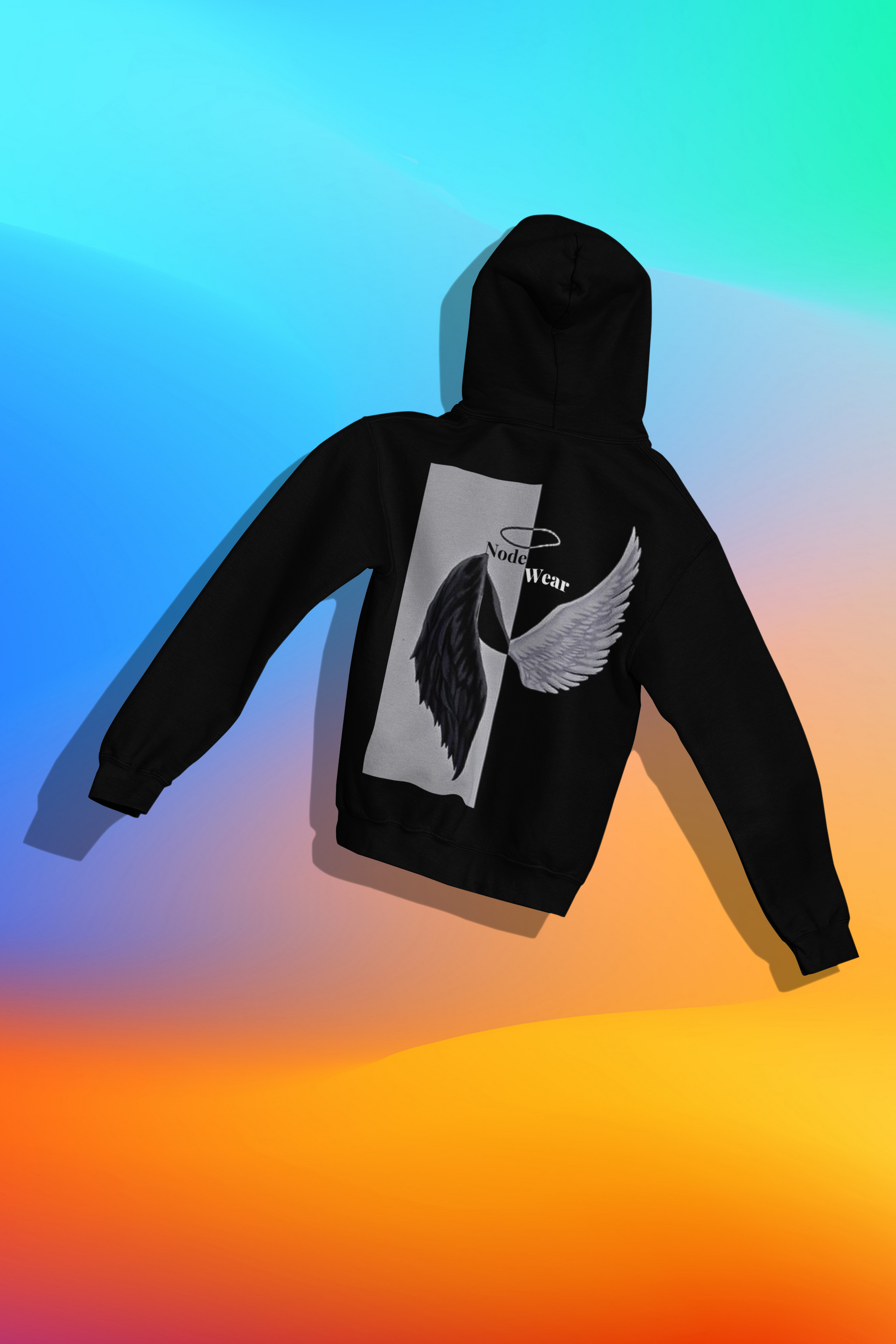 Angel and devil wings Hoodie | NodeWear Premium Wear